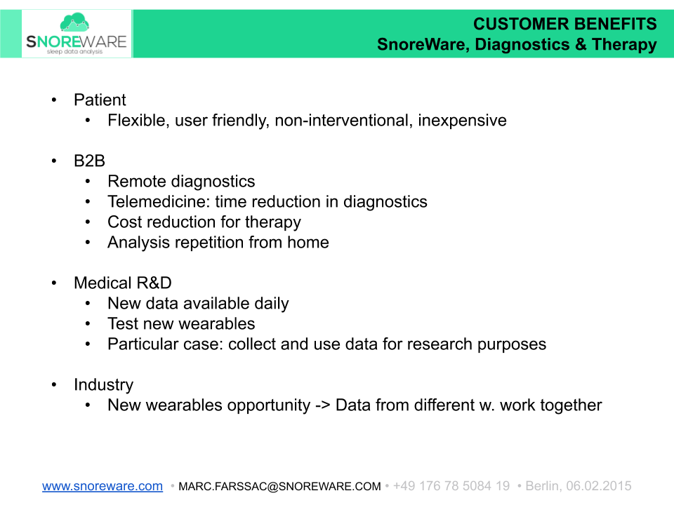 SnoreWare Pitch Deck